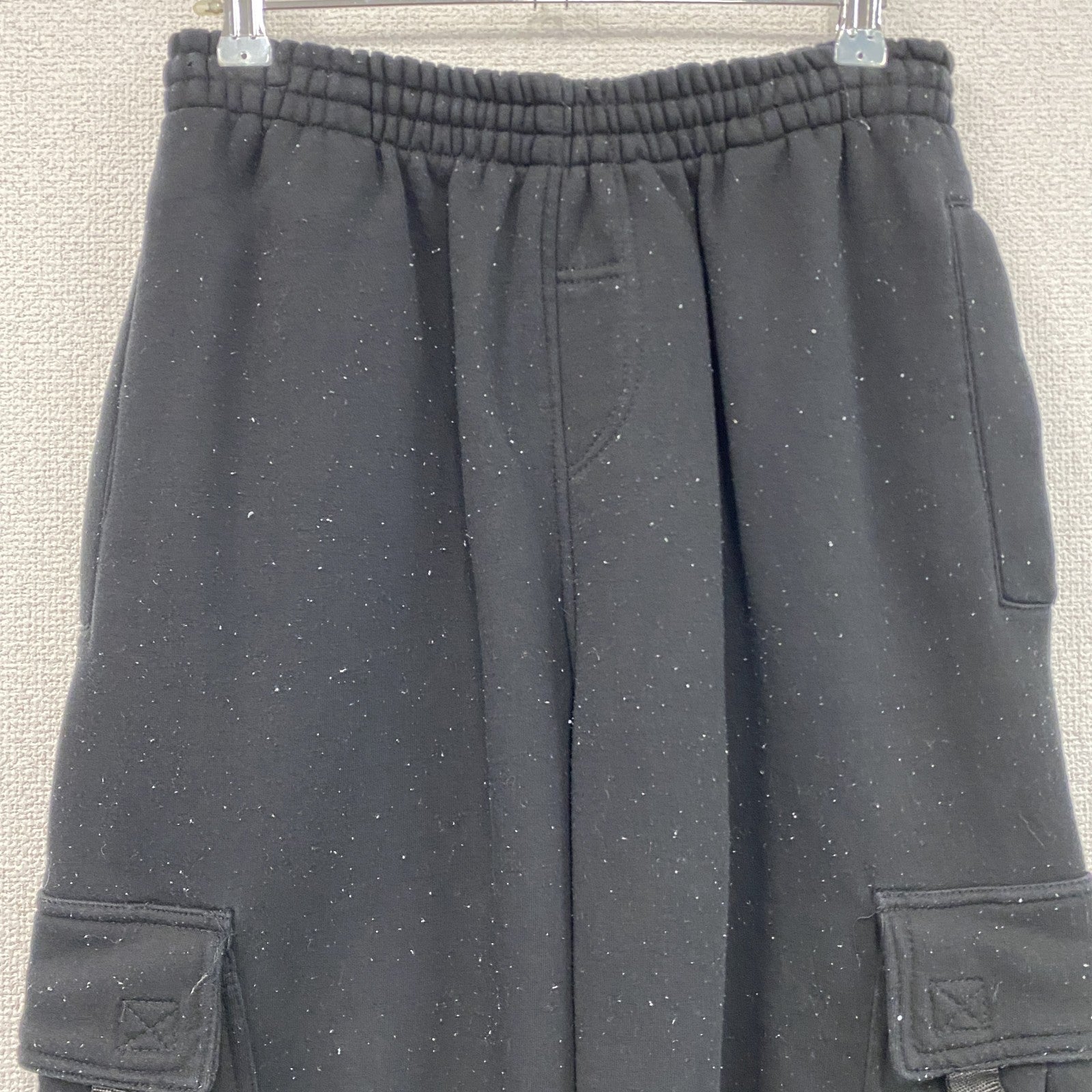 PRO 5　カーゴスウェットパンツ　ワイドパンツ　黒　ブラック　Sサイズ　古着