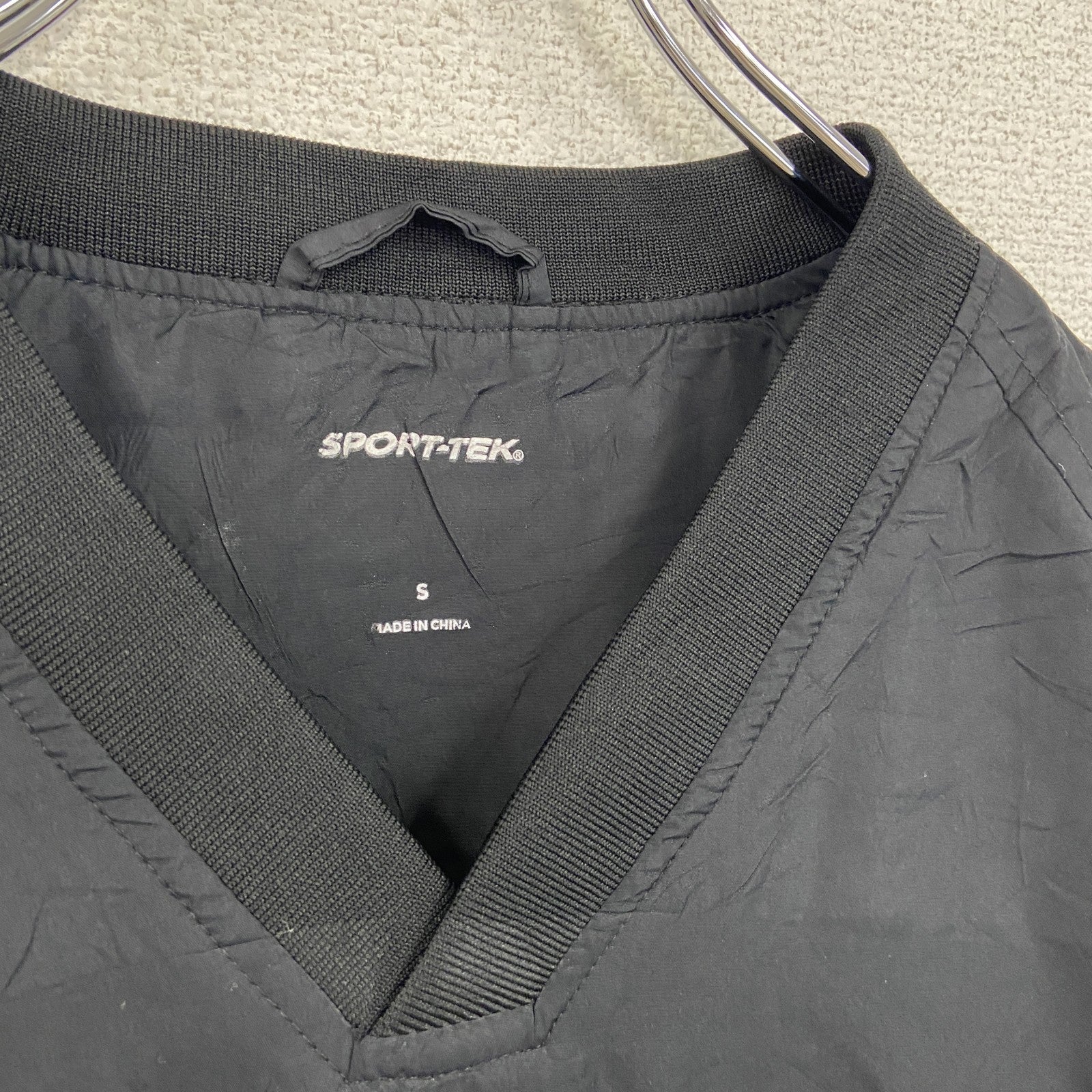SPORT‐TEK　スポートテック　プルオーバージャケット　黒　ブラック　Sサイズ　古着