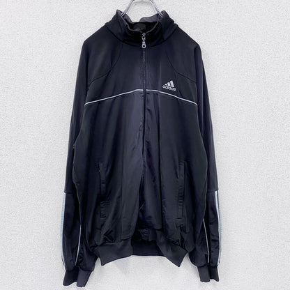 adidas　アディダス　トラックジャケット/ジャージ　パフォーマンスロゴ　黒　ブラック　42サイズ