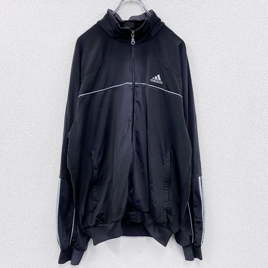 adidas　アディダス　トラックジャケット/ジャージ　パフォーマンスロゴ　黒　ブラック　42サイズ