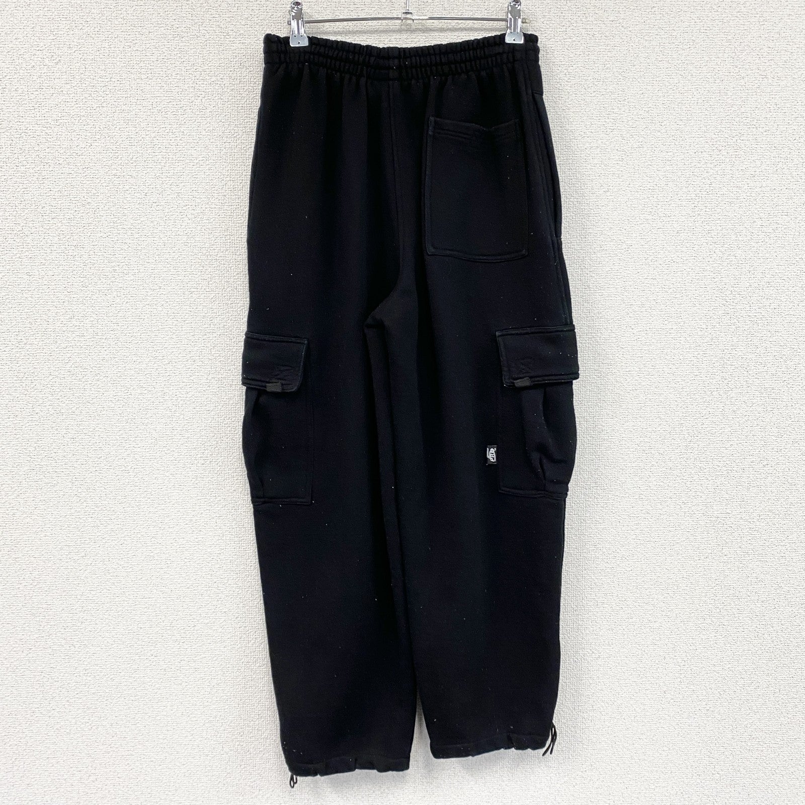 PRO 5　カーゴスウェットパンツ　ワイドパンツ　黒　ブラック　Sサイズ　古着