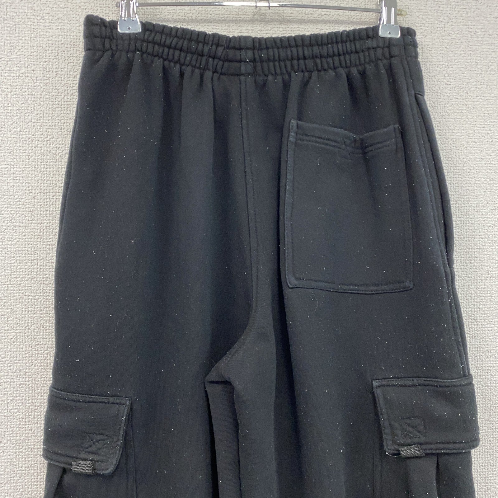 PRO 5　カーゴスウェットパンツ　ワイドパンツ　黒　ブラック　Sサイズ　古着