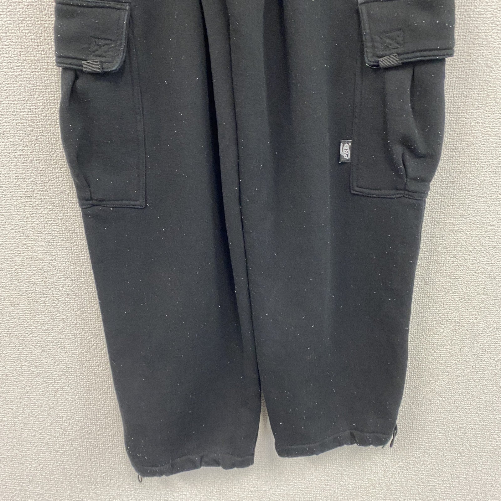 PRO 5　カーゴスウェットパンツ　ワイドパンツ　黒　ブラック　Sサイズ　古着