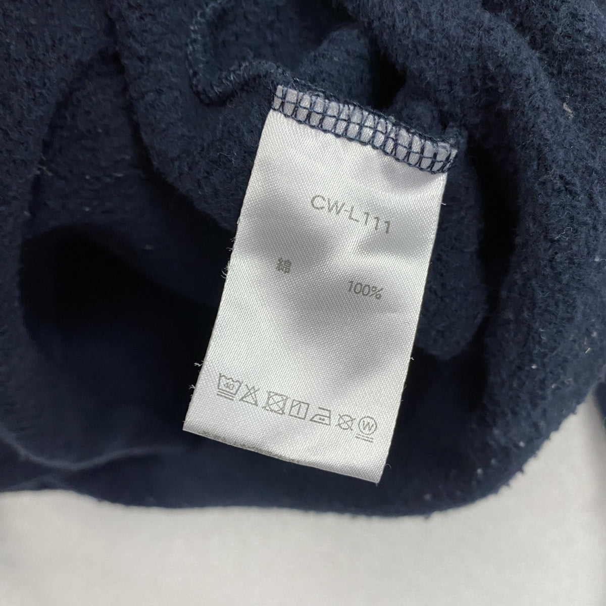 Champion　チャンピオン　スウェットパーカー/フーディー　前V　目無し　ランタグ　復刻　紺　ネイビー　Mサイズ　古着