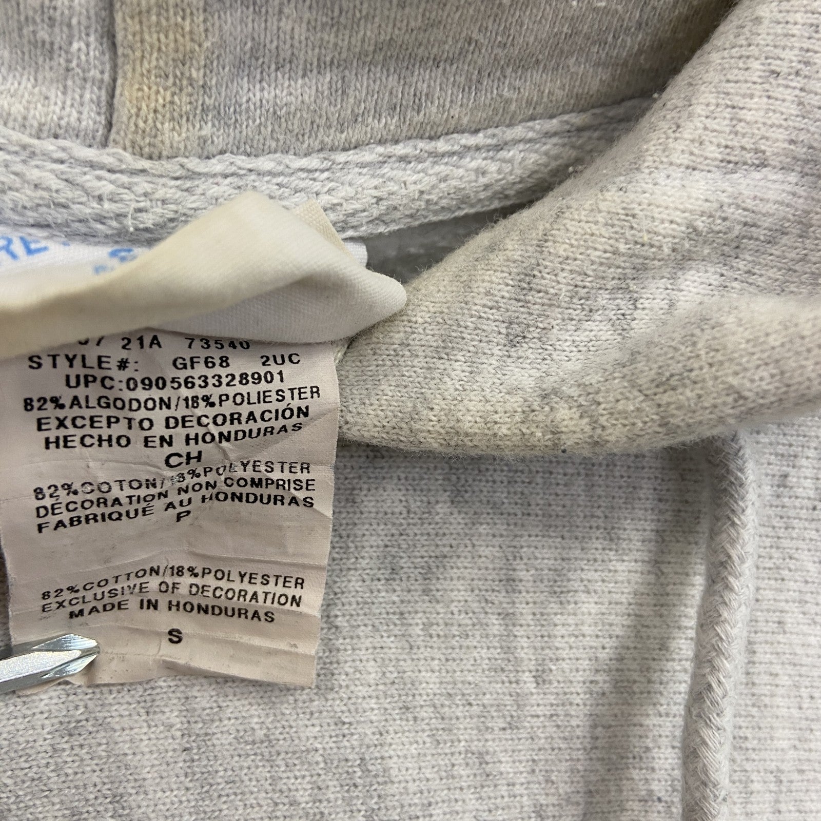 Champion　チャンピオン　リバースウィーブ　スウェットパーカー/フーディー　目無し　霜降りグレー　Sサイズ トレーナー スウェットトップス フード付き 古着