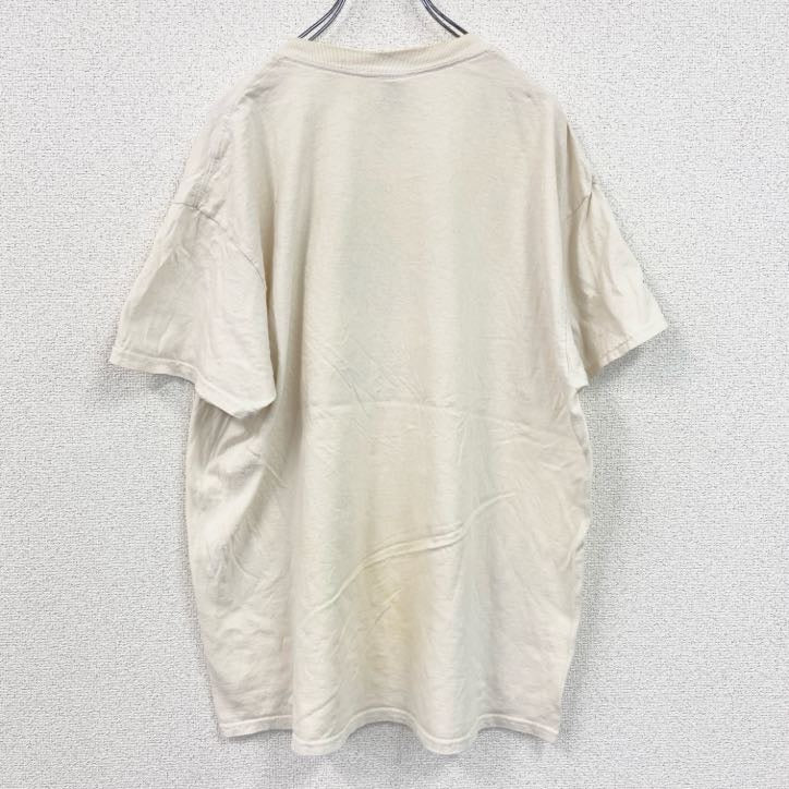 ギルダン　半袖プリントTシャツ　NFL　バドライト　クルーネック　レトロデザイン　白　ホワイト　XLサイズ　古着
