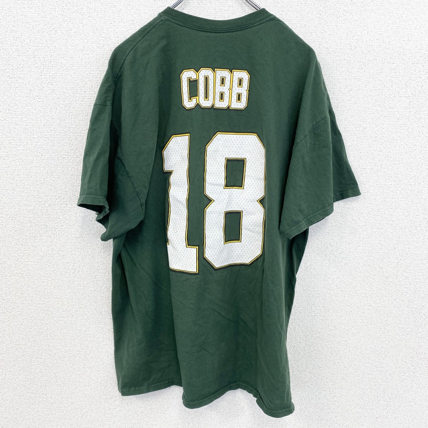 古着 used　Majestic　マジェスティック　グリーンベイパッカーズ　半袖プリントＴシャツ　NFL　グリーン　XLサイズ