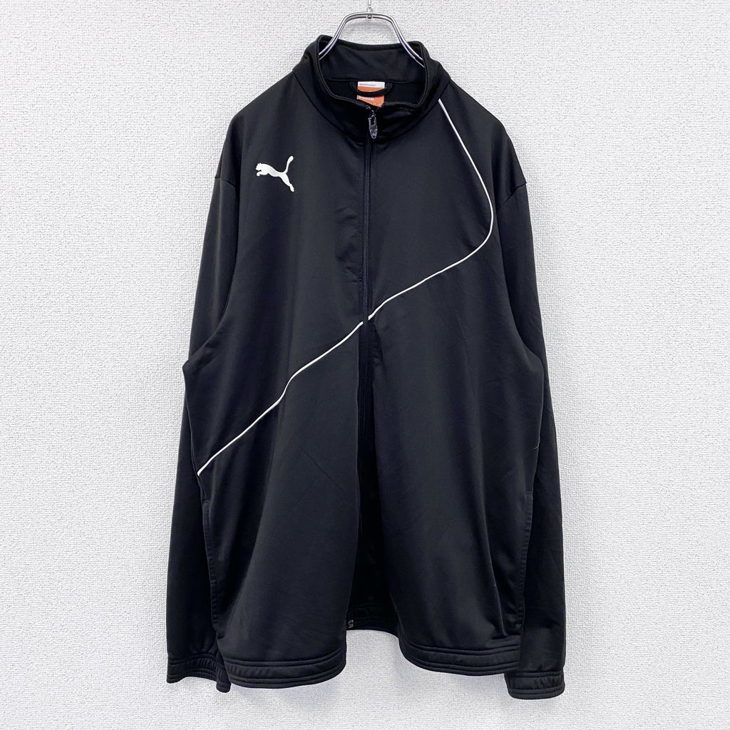 PUMA　プーマ　トラックジャケット/ジャージ　黒　ブラック　2XLサイズ　古着
