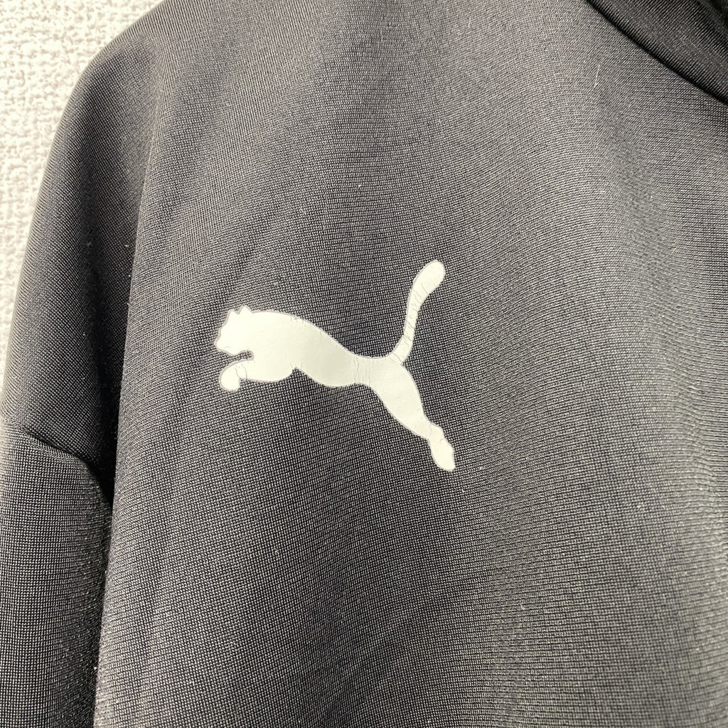 PUMA　プーマ　トラックジャケット/ジャージ　黒　ブラック　2XLサイズ　古着