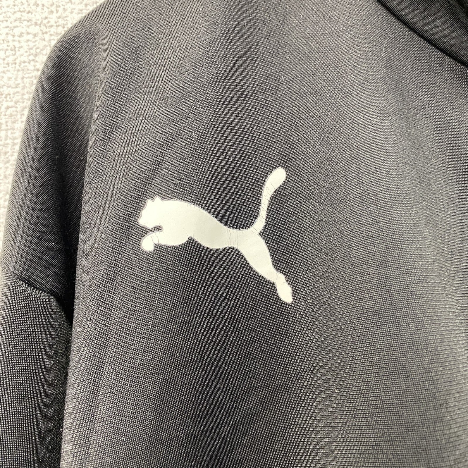 PUMA　プーマ　トラックジャケット/ジャージ　黒　ブラック　2XLサイズ　古着