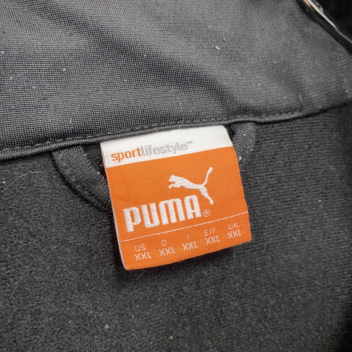 PUMA　プーマ　トラックジャケット/ジャージ　黒　ブラック　2XLサイズ　古着