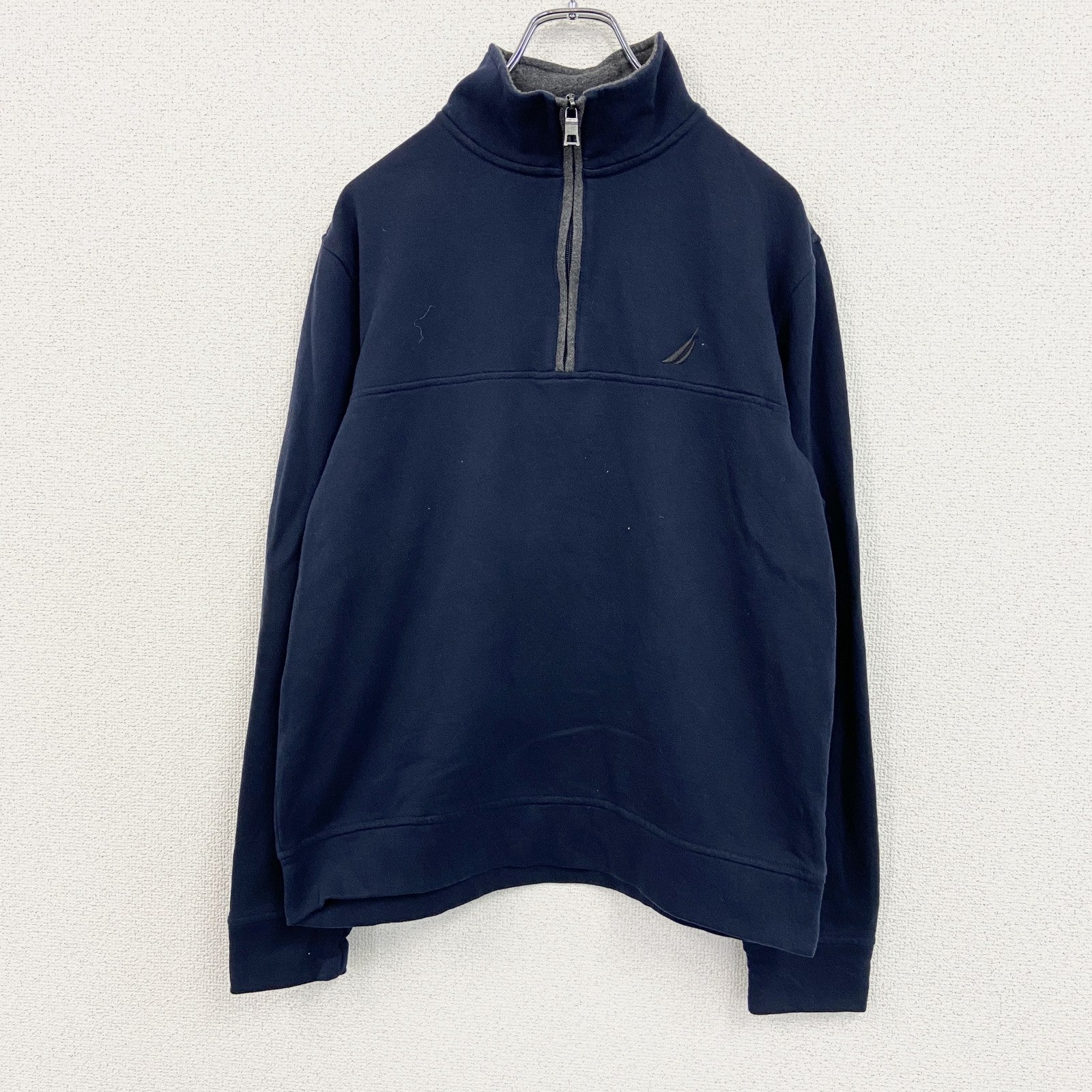 NAUTICA　ノーティカ　ハーフジップスウェット/トレーナー　紺　ネイビー　Sサイズ　古着