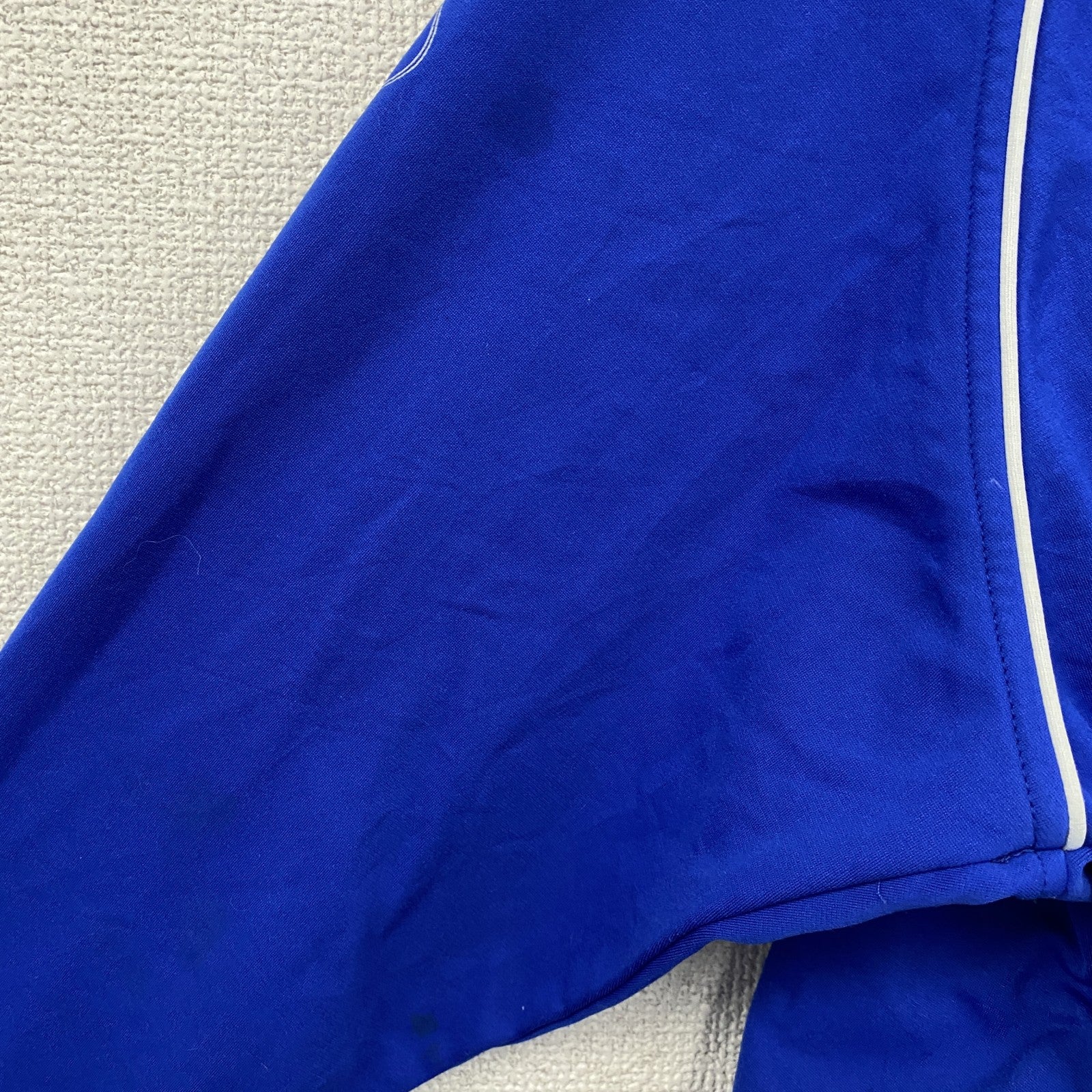 90s～　adidas　アディダス　トラックジャケット/ジャージ　パフォーマンスロゴ　ヴィンテージ　青　ブルー　Mサイズ　古着