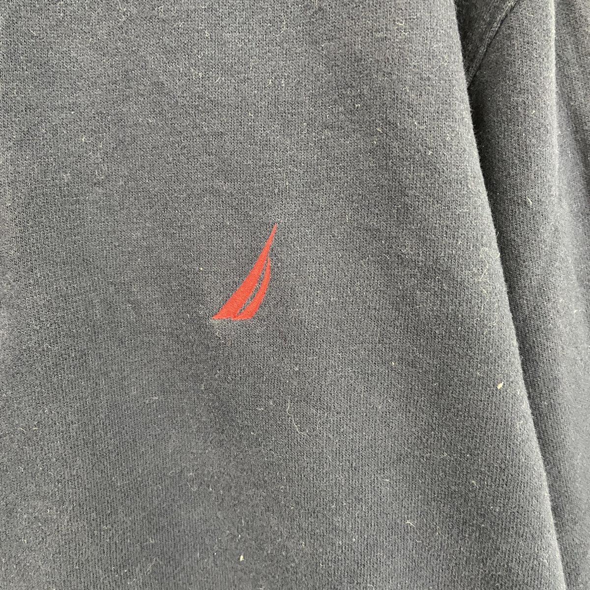NAUTICA　ノーティカ　ハーフジップスウェット/トレーナー　紺　ネイビー　Lサイズ スウェットトップス メンズ コットン 古着