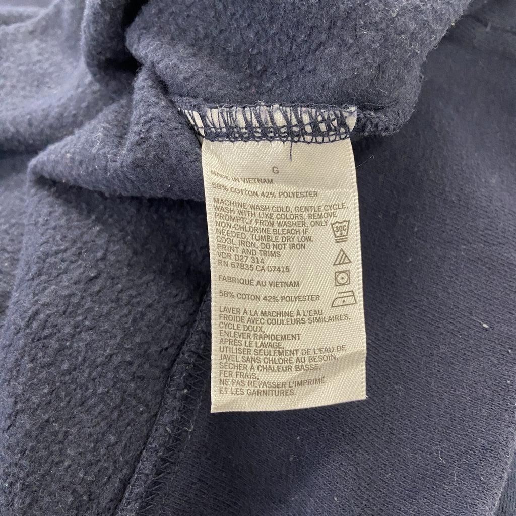 NAUTICA　ノーティカ　ハーフジップスウェット/トレーナー　紺　ネイビー　Lサイズ スウェットトップス メンズ コットン 古着