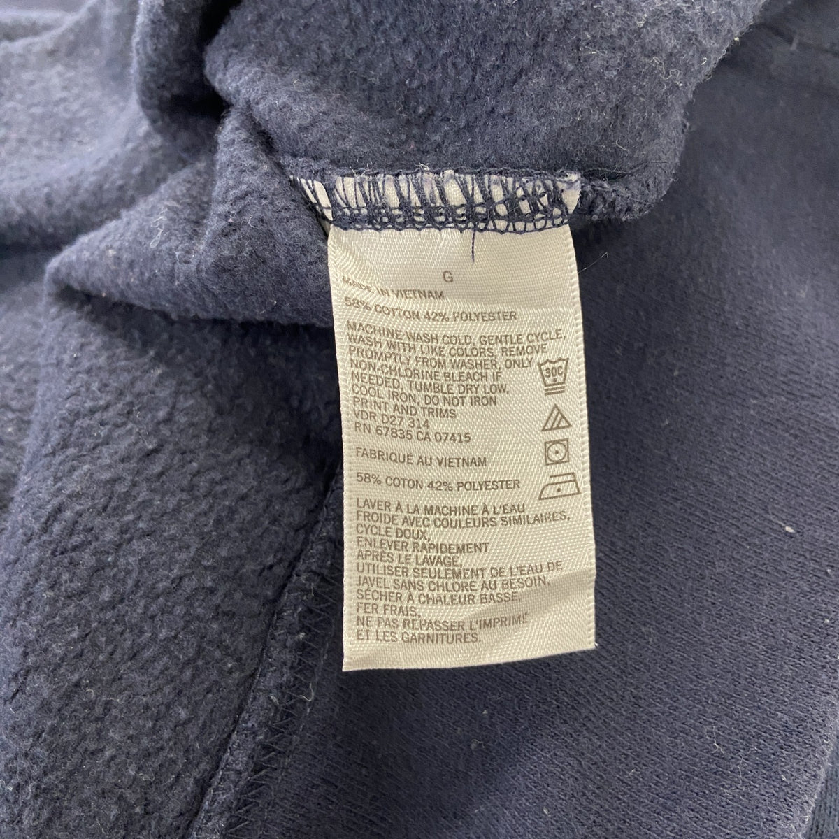 NAUTICA　ノーティカ　ハーフジップスウェット/トレーナー　紺　ネイビー　Lサイズ スウェットトップス メンズ コットン 古着
