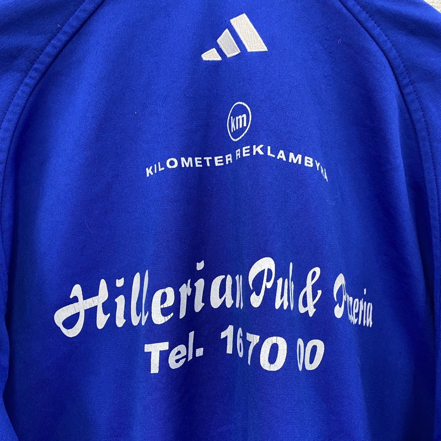 90s～　adidas　アディダス　トラックジャケット/ジャージ　パフォーマンスロゴ　ヴィンテージ　青　ブルー　Mサイズ