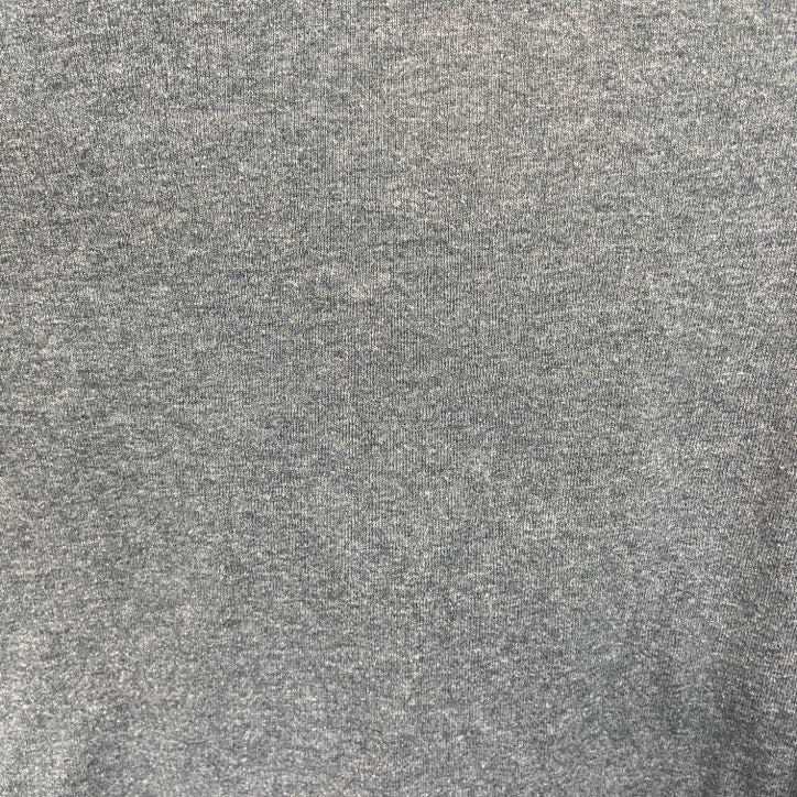 半袖プリントTシャツ　野球　ベースボール　クルーネック　レトロデザイン　灰色　グレー　2XLサイズ　古着