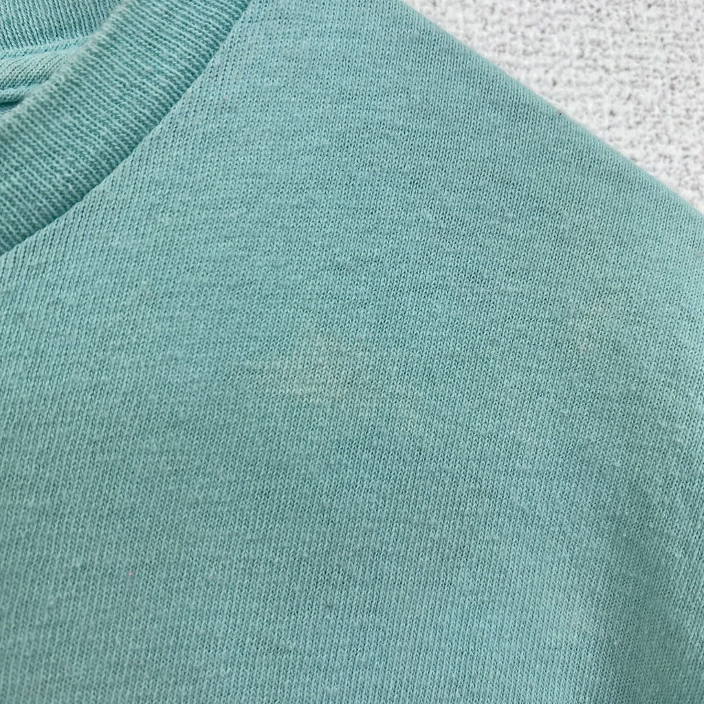 僕のヒーローアカデミア　緑谷出久　長袖アニメプリントＴシャツ　キャラクターデザイン　グリーン　Lサイズ　古着