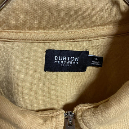 古着 used　BURTON バートン　長袖ハーフジップスウェット　トレーナー　ポケット　ビックシルエット　XLサイズ