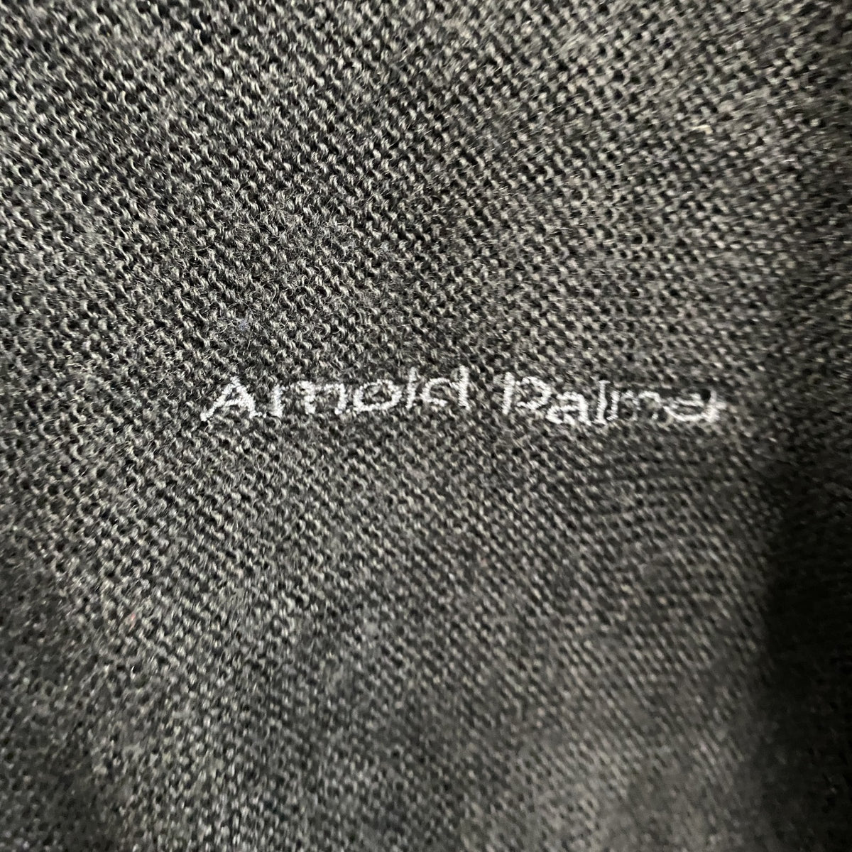 ～90s　Arnold Palmer　アーノルドパーマー　アクリルニットカーディガン　紺　ネイビー　Lサイズ　　ヴィンテージ　古着