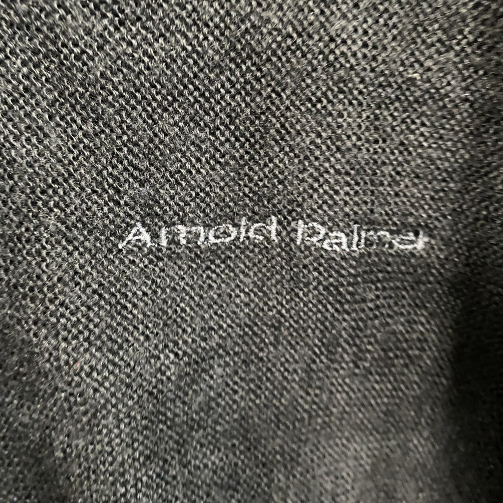 ～90s　Arnold Palmer　アーノルドパーマー　アクリルニットカーディガン　紺　ネイビー　Lサイズ　　ヴィンテージ　古着