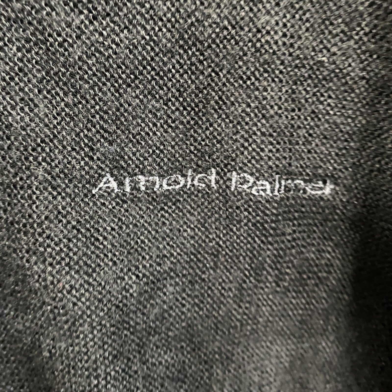 ～90s　Arnold Palmer　アーノルドパーマー　アクリルニットカーディガン　紺　ネイビー　Lサイズ　　ヴィンテージ　古着