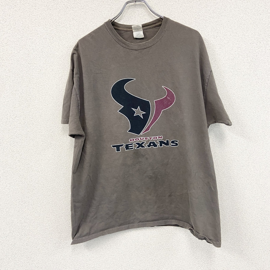GILDAN　ギルダン　半袖Tシャツ　フェード　TEXAS　茶色　ブラウン　XLサイズ　古着