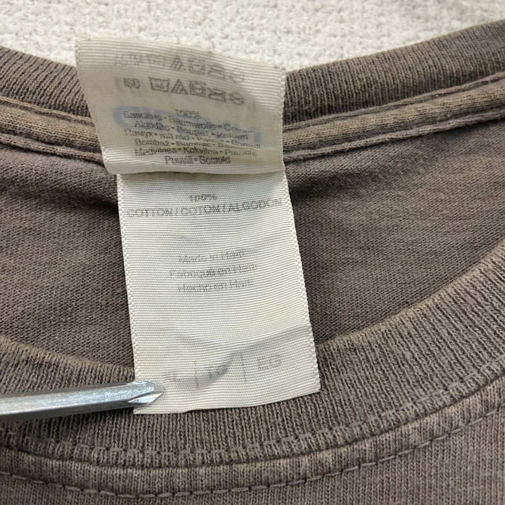 GILDAN　ギルダン　半袖Tシャツ　フェード　TEXAS　茶色　ブラウン　XLサイズ　古着