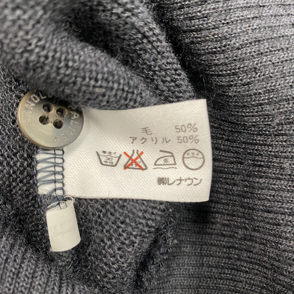 ～90s　Arnold Palmer　アーノルドパーマー　アクリルニットカーディガン　紺　ネイビー　Lサイズ　　ヴィンテージ　古着