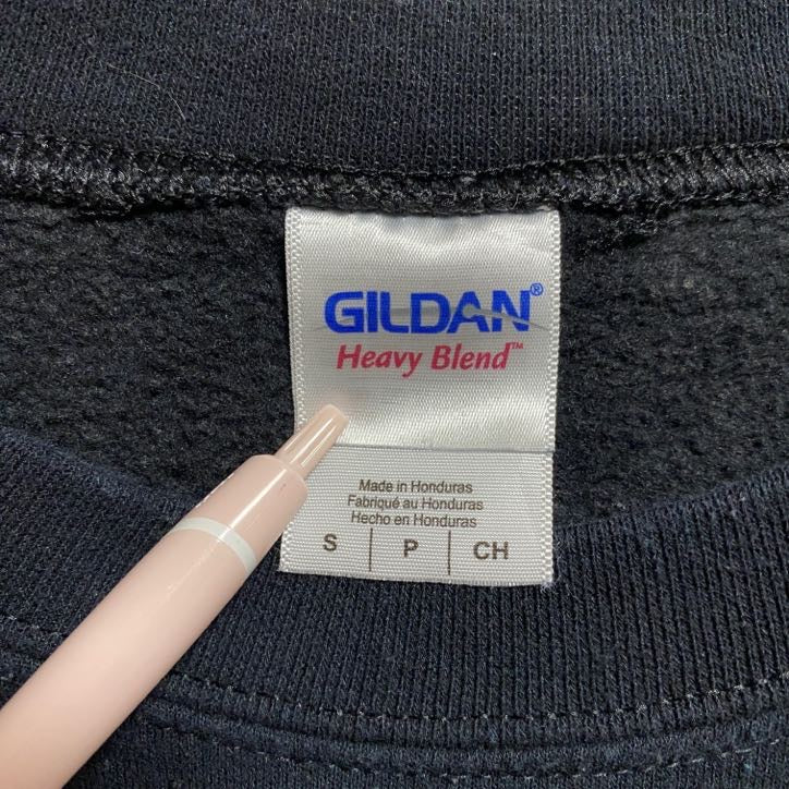 GILDAN ギルダン　DISNEY　ディズニー　長袖プリントスウェット　トレーナー　クルーネック　黒　ブラック　Sサイズ　古着