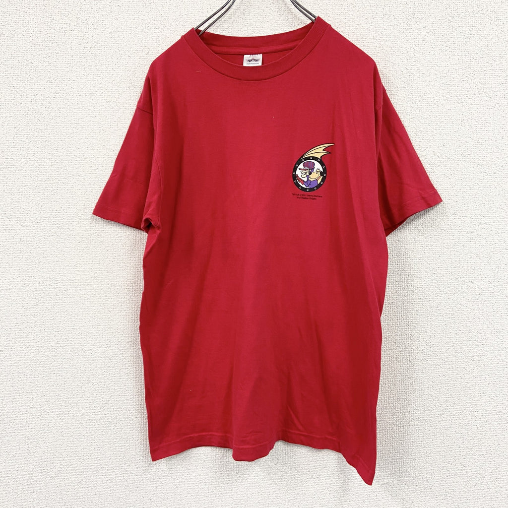 Print star　プリントスター　半袖アニメプリントTシャツ　チキチキマシン猛レース　赤　レッド　Lサイズ　古着