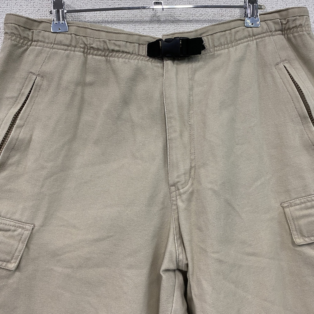 90s　DA HUI　ダフイ　ハーフパンツ/ショートパンツ　カーゴパンツ　ヴィンテージ　ベージュ　Lサイズ　古着