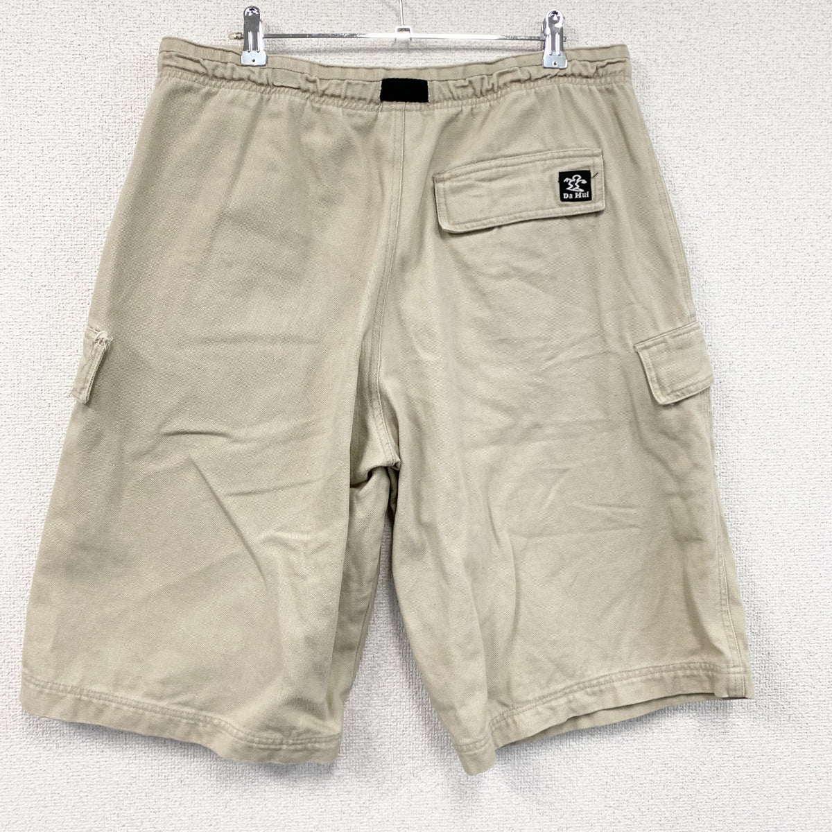 90s　DA HUI　ダフイ　ハーフパンツ/ショートパンツ　カーゴパンツ　ヴィンテージ　ベージュ　Lサイズ　古着