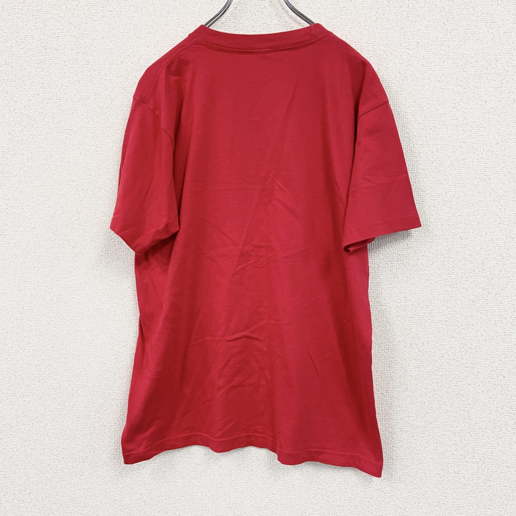 Print star　プリントスター　半袖アニメプリントTシャツ　チキチキマシン猛レース　赤　レッド　Lサイズ　古着