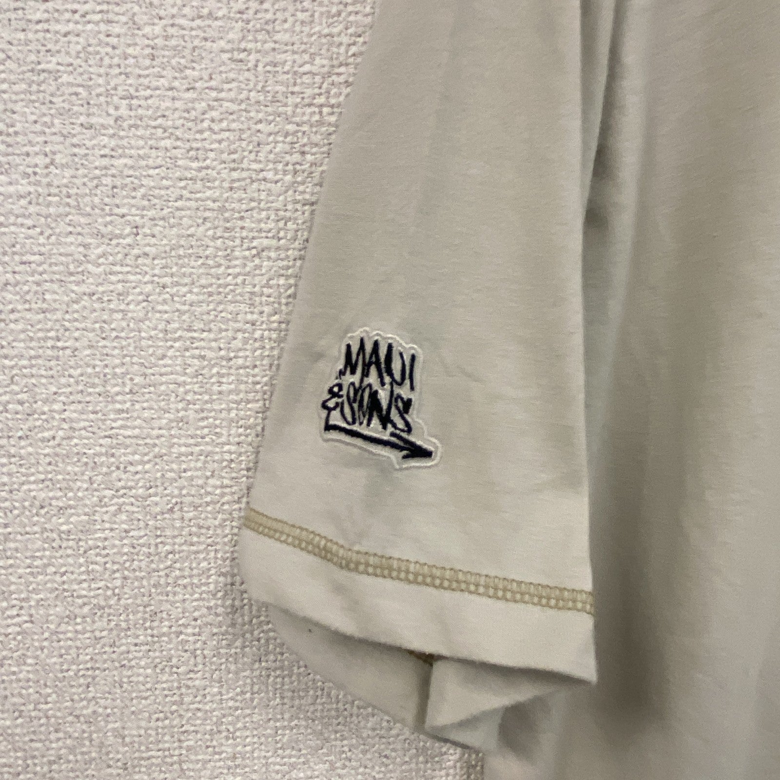Maui and Sons　マウイ アンド サンズ　半袖Tシャツ　スカル　骸骨　ベージュ　XLサイズ　古着