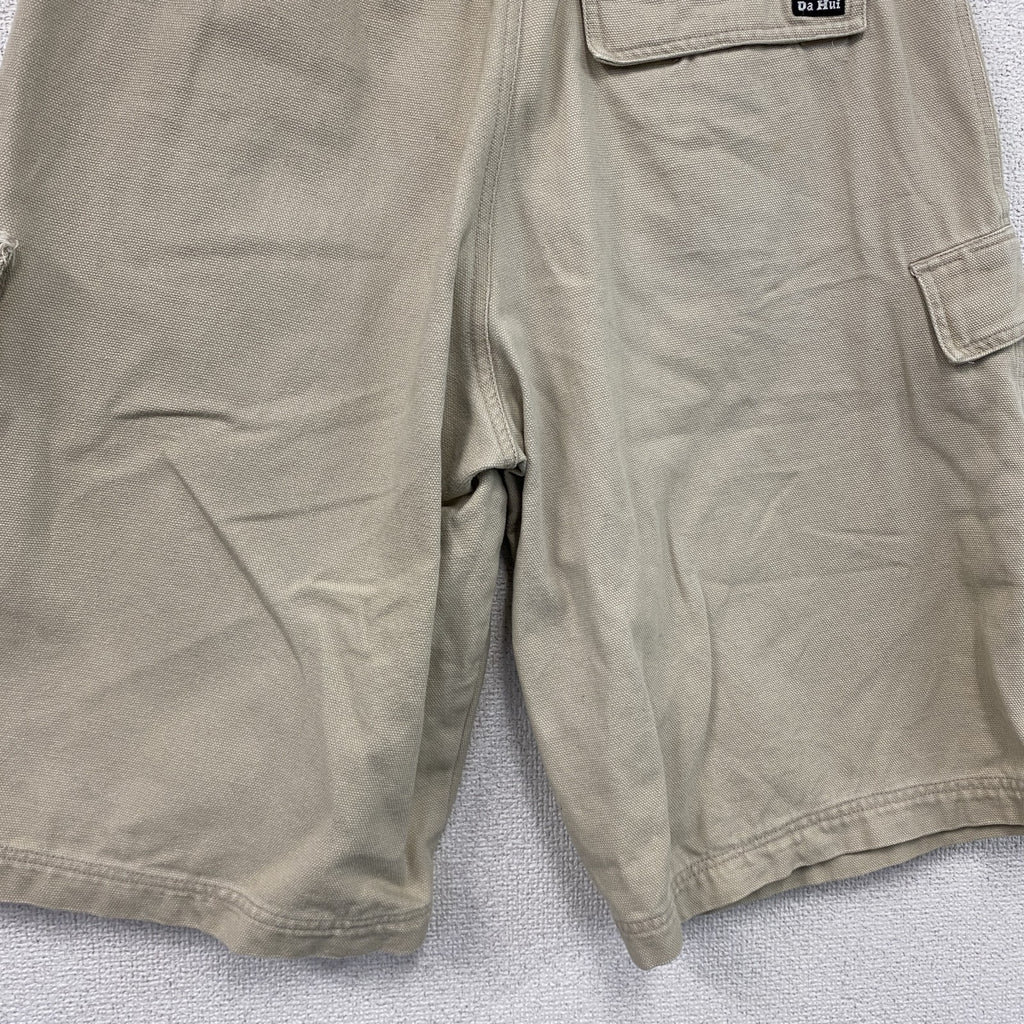 90s　DA HUI　ダフイ　ハーフパンツ/ショートパンツ　カーゴパンツ　ヴィンテージ　ベージュ　Lサイズ　古着