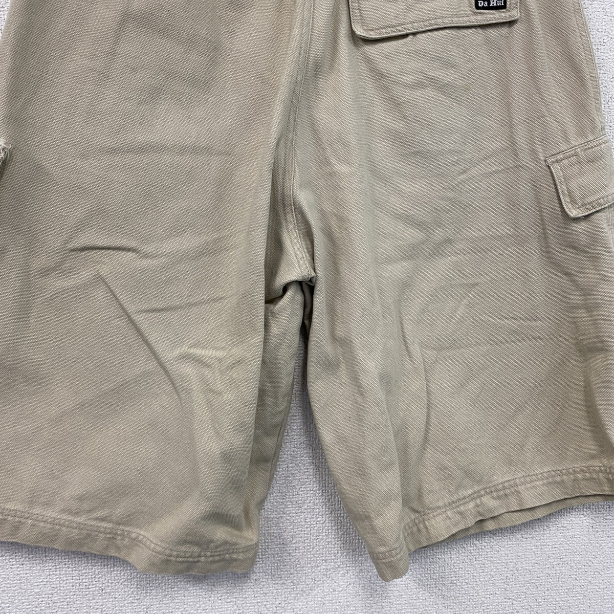 90s　DA HUI　ダフイ　ハーフパンツ/ショートパンツ　カーゴパンツ　ヴィンテージ　ベージュ　Lサイズ　古着