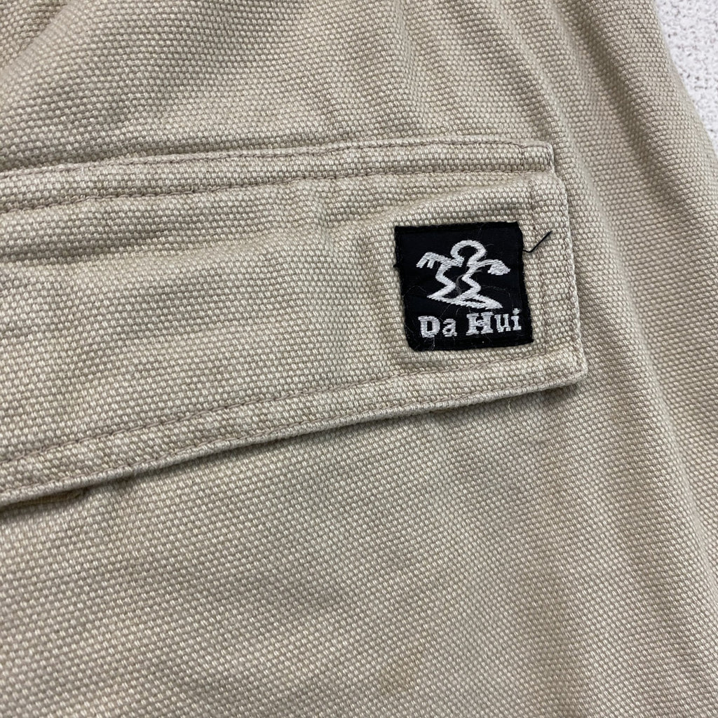 90s　DA HUI　ダフイ　ハーフパンツ/ショートパンツ　カーゴパンツ　ヴィンテージ　ベージュ　Lサイズ　古着