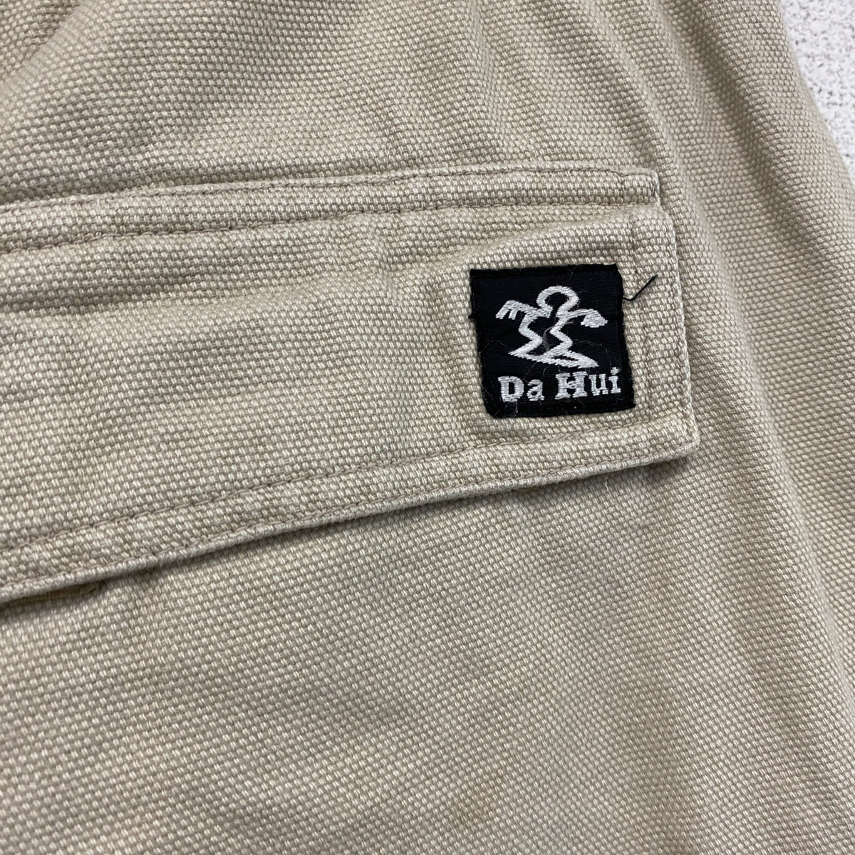 90s　DA HUI　ダフイ　ハーフパンツ/ショートパンツ　カーゴパンツ　ヴィンテージ　ベージュ　Lサイズ　古着