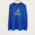GILDAN　ギルダン　長袖Tシャツ/ロンT　Turkey Trot　青　ブルー　Lサイズ　古着