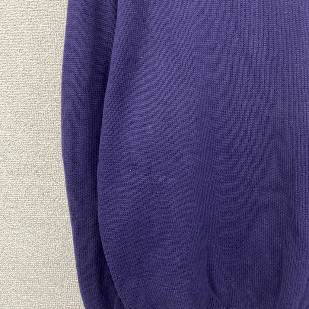 UNITED COLORS OF BENETTON　ユナイテッドカラーズオブベネトン　コットンニットセーター　紫　パープル　48サイズ　古着