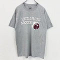 Champion　チャンピオン　半袖クルーネックプリントＴシャツ　シアトル　サッカー　グレー　灰色　Lサイズ　古着