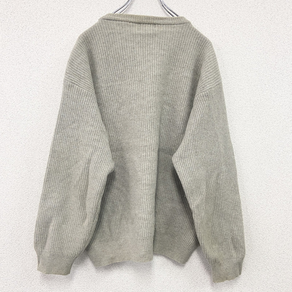 90s　ROBE DI KAPPA　カッパ　ニットセーター　ヴィンテージ　ベージュ　2XLサイズ　古着