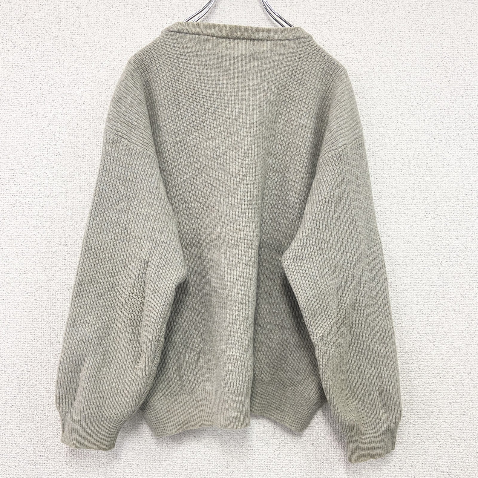 90s　ROBE DI KAPPA　カッパ　ニットセーター　ヴィンテージ　ベージュ　2XLサイズ　古着