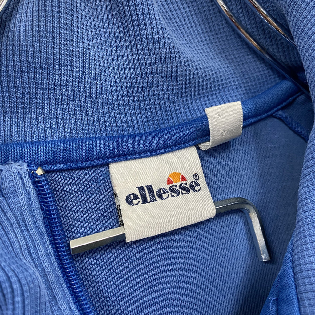 ～00s　ellesse　エレッセ　トラックジャケット/ジャージ　ヴィンテージ　青　ブルー　Sサイズ　古着