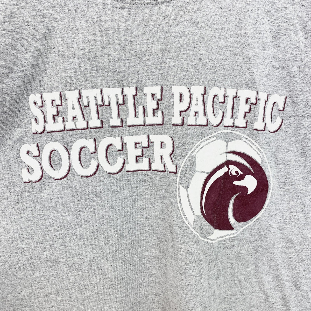 Champion　チャンピオン　半袖クルーネックプリントＴシャツ　シアトル　サッカー　グレー　灰色　Lサイズ　古着