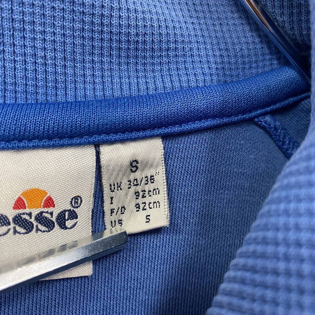 ～00s　ellesse　エレッセ　トラックジャケット/ジャージ　ヴィンテージ　青　ブルー　Sサイズ　古着