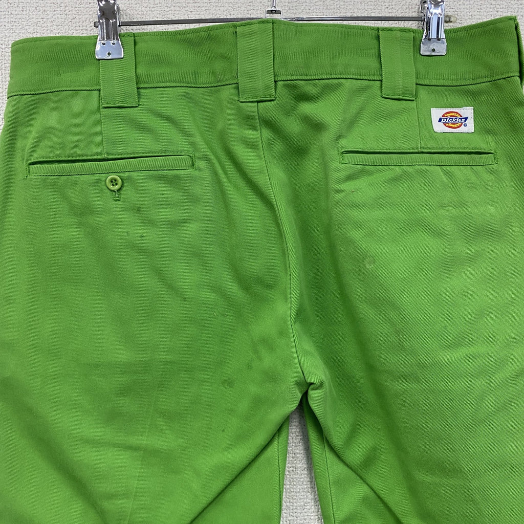 Dickies　ディッキーズ　ワークショートパンツ　ハーフパンツ/ショートパンツ　黄緑　ライトグリーン　古着