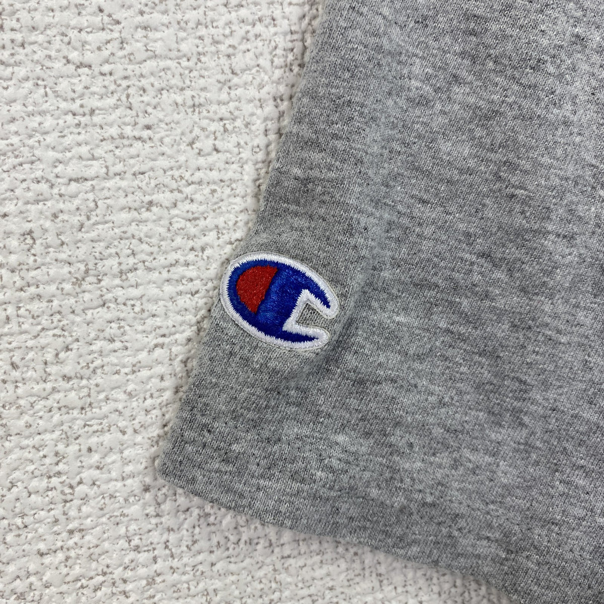 Champion　チャンピオン　半袖クルーネックプリントＴシャツ　シアトル　サッカー　グレー　灰色　Lサイズ　古着